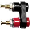 Mueller BU-P4543-0 Plug Black/Red Two-pin Tip Nylon Gold-Plated