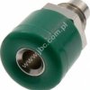RC-187 GN Gniazdko mini izolowane 2,6mm, mont.M5, lutowane, zielony, RC187GN, WYPRZEDAŻ