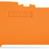 End/Intermediate plate, 1 mm thick, orange for terminal block, 2106-1292