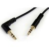 StarTech MU1MMSRA 300mm Slim 3.5mm To Right Angle Stereo Audio Cable - M/M