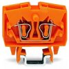 2-wire feed-through terminal, spring-clamp connection, 0.08-2.5 mm², 1 pole, 24 A, 8 kV, orange, 264-706