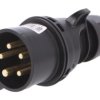 015-6X Złącze zasilające 3-fazowe AC, wtyk męski, 16A/400VAC, IP44
