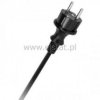 Kabel sieciowy 3m ( 3x1,5mm ) czarny guma HQ z/u