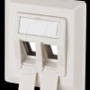 1309151002KE Keystone wall outlet 2 port unequipped