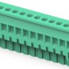 PCB terminal, 12 pole, pitch 5.08 mm, AWG 30-12, 15 A, cage clamp, green, 1-284047-2