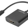 Adapter USB-C 3.1 - HDMI (DisplayPort ALT mode) na kablu 15cm czarny LANBERG
