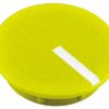 Nakładka pokrętła potencjometru oś: 6.4mm średnica: 19mm Plastik Żółta RS PRO