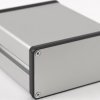 Aluminum enclosure, (L x W x H) 120 x 103 x 53 mm, natural, IP54, 1455NC1201