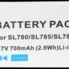 Cordless phone battery, Li-Ion, 3,7 V, 700 mAh