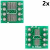 2x Adapter dwustronny PCB SOP8 SSOP8 TSSOP8 65mm na DIP