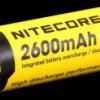 NL1826 Nitecore Li-Ion 18650 cell with PCB, 2600 mAh