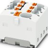 Distribution block, push-in connection, 0.34-4.0 mm², 41 A, 6 kV, white, 1047473