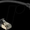 80337 Patch cable Cat.8.1 F/FTP Slim Pro 0.25 m black