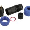 Wtyk; SP1310/P2I-N; 2 tory; lutowany; 2,0mm2; 4-6,5mm; SP13; na przewód; IP68; 13A; 250V; Weipu; RoHS