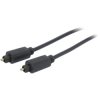 Kash 30L507 Toslink Digital Audio Cable Gold Plated 1.00 m Black