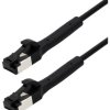 kabel LAN Maxtrack TI42-1,5L, 1 szt., RJ45, CAT 8.1, U/FTP, 1.50 m, czarny