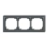 DECO Ramka uniwersalna potrójna z tworzywa DECO Soft grafitowy mat 28DRSO-3