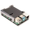 Pimoroni Aluminium Heatsink Case for Raspberry Pi 4 - Magnetite Grey