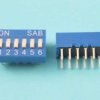 DIP SWITCH 6-PIN BLUE SLIDE
