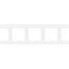 SIMON 55 Ramka 5 pięciokrotna Nature szkło mrożone białe TRN5/170 KONTAKT SIMON