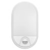 NEFRYT LED 15W, oprawa ogrodowa z czujnikiem ruchu, 1100lm, IP54, 4000K, biała,AD-OP-6147WLPMR4