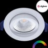 ED-10079 ZigBee LED recessed spotlight, dimmable, 6 W, 450 lm, RGBW, roun