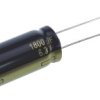 Kondensator 1800μF 6.3V dc Radialny, Otwór przelotowy Panasonic roztaw: 5mm 10 (Dia.) x 25mm