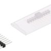 Pin header, 10 pole, pitch 2.54 mm, straight, black, 10050476