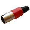Wtyk XLR na kabel czerwony / 1099