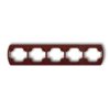 Trend Ramka Pozioma Pięciokrotna Brązowy 4Rh-5