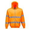 Hoody Zip-Front Hi-Viz Yellow with Refle