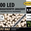 Lampki choinkowe LED 100l z gniazdem MIX ciepły biały 9,9m 230V/31V 6W IP44 przeźroczysty na zewnątrz i do wnętrz 13-109