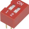 Przełącznik DIP Conrad DSR-02, ON / OFF, 2-Pin