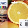 Epson atrament T3337, 33 tusz oryginalny Combi-Pack Czarny, Fotograficzny czarny, Cyjan, Magenta, Żółty C13T33374511
