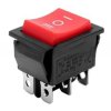 PRZEŁĄCZNIK KLAWISZOWY KCD029 16A 250VAC ON-OFF-ON CZERWONY (PRZEL-KCD029)