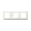 Ramka ozdobna Plana, 2+2+2M, Ivory, 14644.02