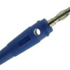 Wtyk bananowy 4mm;25.411.5;nieb.; niklowany;24A/30V(gn. bananowe 4mm)