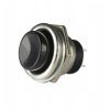 16mm 2-pin 2A Momentary NO Monostable OFF-(ON) Button Switch Talvico, Black