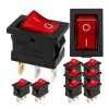 10x Przełącznik Kołyskowy Bistabilny KCD1-1 21x15mm Wyłącznik ON/OFF