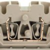Through terminal block, spring balancer connection, 0.5-2.5 mm², 4 pole, 24 A, 8 kV, dark beige, 1704690000