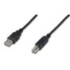 Kabel połączeniowy USB 2.0 Typ USB A/USB B, M/M czarny 3m AK-300102-030-S