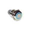 Przycisk LAS2GQF-11-E-B-12VDC-N metal./16mm/oring blue U303B przycisk