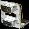 163A19529X D-SUB, dual port, plug-socket, 2x 9-pin