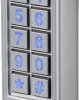 Klawiatura kodowa z RFID Sygonix SY-6421352 montaż na powierzchni 12 V DC/AC, 24 V DC/AC IP66 z podświetlaną klawiaturą