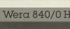 Bity Hex-Plus 840/0 Micro do śrub z gniazdem sześciokątnym, 1.3 x 30 mm, WERA 05058109001