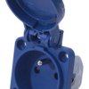 Złącze przemysłowe - zasilające 16A Gniazdo 230 V 2P + E RS PRO Niebieski IP54
