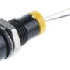 Lampka kontrolna do montażu panelowego 2V dc, Żółta 8mm LED RS PRO
