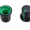Gałka potencjometru GC16P -ZIELONA (2szt)