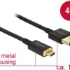 Kabel Delock High Speed HDMI z Ethernetem, złącze męskie HDMI typ a - złącze męskie HDMI micro-D 3D 4K 1 m slim wysokiej