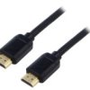 Kabel Hdmi Wtyk Z Obu Stron Pvc Hdcp 2.2, Hdmi 2.0 3M Czarny Cakgq-C01